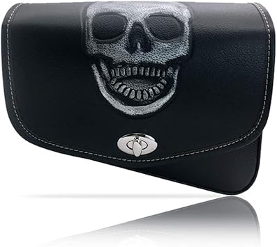 leather motorcycle windshield bag