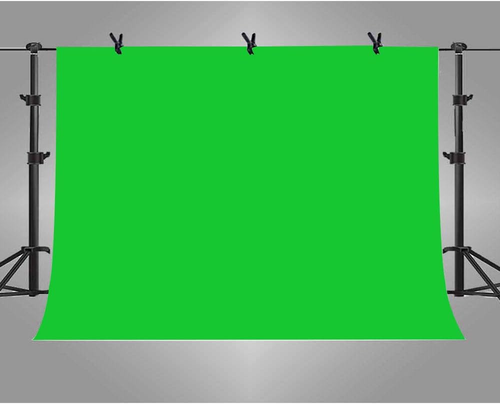 Green Screen Backdrop 6.6x4.6ft Non-Woven Green Screen Backdrop Photography Studio Background for Video Capture Photographic Studio YouTube Video Recording