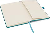 Notes London Eco A5 Notebook Medium Hardback Teal Vegan Leather view 4