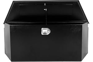 COOLBAG Trailer Tongue Tool Box, Steel Storage Truck Tool Box,49 x 14.6 x 18.5 Tool Chest Organizer w/Lock and Keys For Pickup,Truck Bed, RV, Trailer,Heavy Duty Waterproof Black box