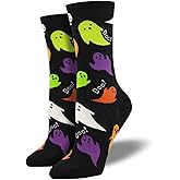 KAKAVENTE Halloween Socks Women Pumpkin Skeleton Ghost Socks Crazy Funny Novelty Cute Halloween Gifts for Women Girls