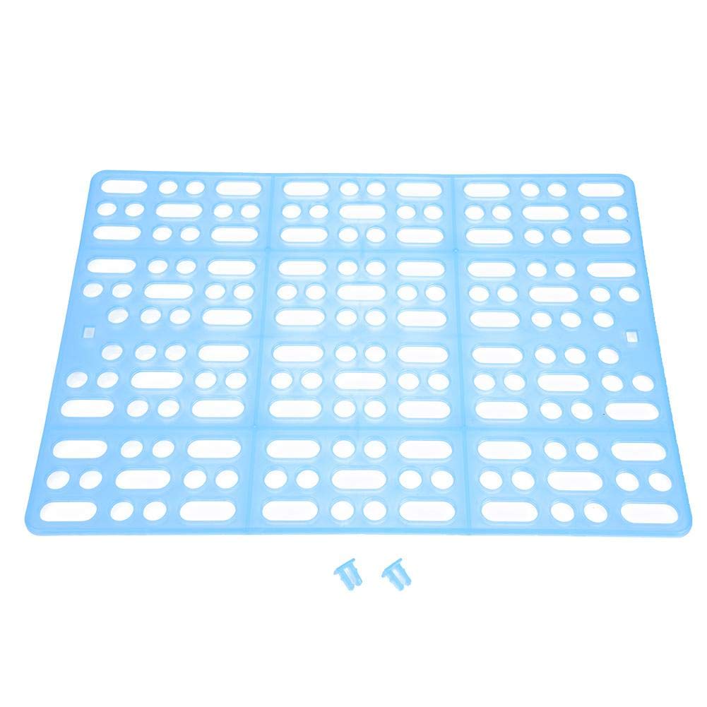 Zerodis Rabbit Cage Mat,Pet Floor Rubber Mats Foot Pad for Bunny Rabbits Guinea Pig and (blue)