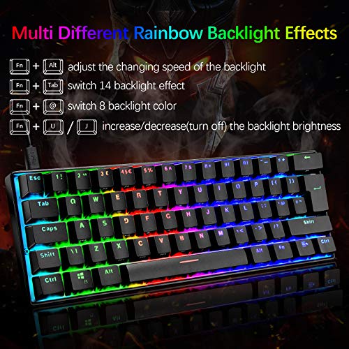 Mechanical Gaming Keyboard and Mouse and Mouse Bungee Cable Holder with