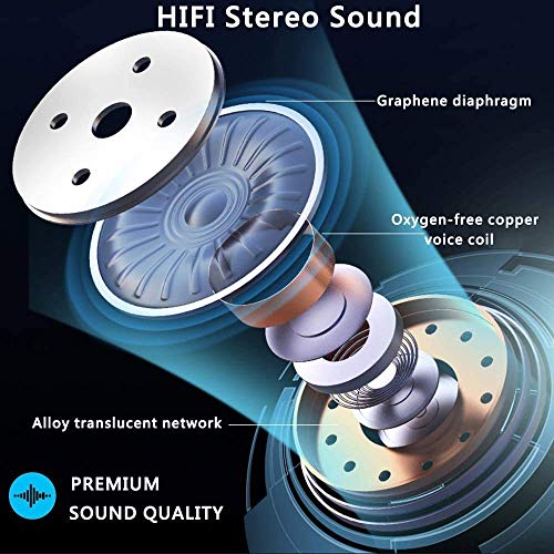 Wireless Earbuds Touch Control Bluetooth 5.0 in-Ear Noise Cancelling 3D Stereo Earphones IPX5 Waterproof Wireless Bluetooth Earbuds Built in Mic Headsets for Apple Airpods iPhone/Android