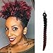 Eunice Prelooped Crochet Twist 10 Inch Toni Curl Crochet Hair Short Bouncy Twist Small Curly Crochet Braids 20 Strands/Pack 3 Pscks/Lot(10 inch toni, ombre burgundy)