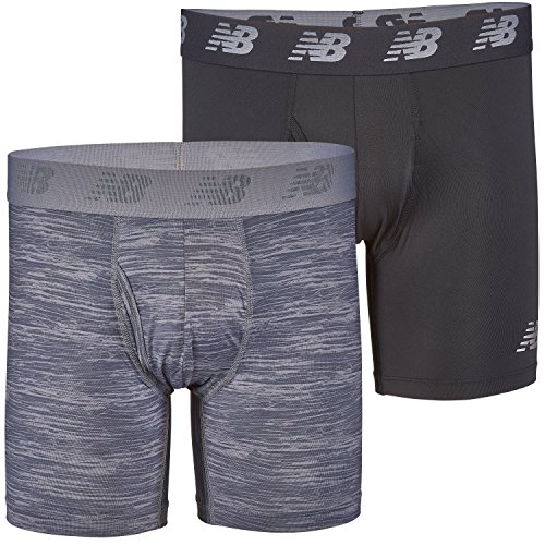 New Balance Men's Premium Performance 6" Boxer Brief Underwear (Pack of