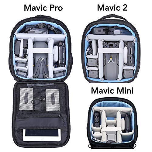 Lykus-M1-wasserabweisend-Ruecksack-geeignet-fuer-DJI-Mavic-2-ProZoom-Mavic-Air-2-und-Mavic-Mini-perfekte-Aufbewahrung-fuer-Fly-More-Combo-4-in-1-RuecksackHandtascheSchultertascheUmhaengetasche