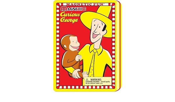 curious george magnetic tin play set