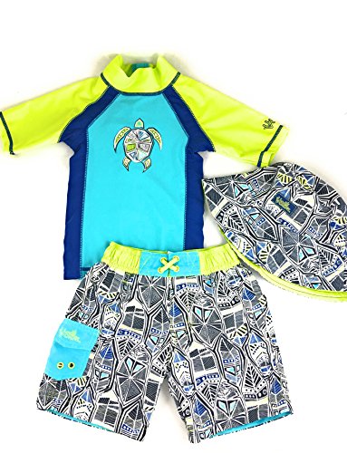 UV SKINZ Boys' 3-Piece Swim Set, UPF 50+ Sun