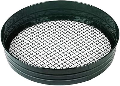 Srendi Metal Garden Riddle Sieve Mesh 3/8 Durable Powder Coated Steel