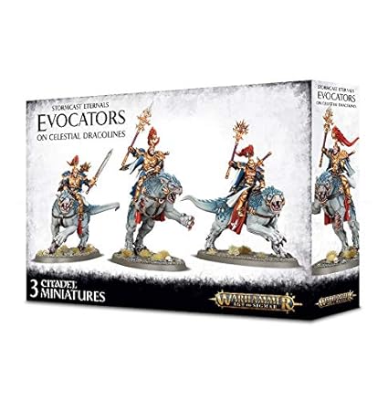 Citadel Stormcast Eternals Evocators on Celestial Dracolines Warhammer Age of Sigmar
