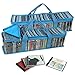 Evelots 2 CD Storage Organizers W/ Stripes Pattern,Each Holds 52 CDs,104 Total