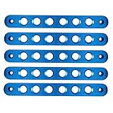 Opar 5PCS Aluminum Front & Rear Door Grab Handle Inserts Cover for 2007 - 2017 Jeep Wrangler JK 4 Door (Blue)