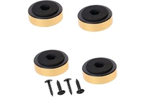 Sam&Johnny 4Pcs Speaker Spikes Stand Feets Audio Active Speakers Repair Parts Accessories DIY for Home Theater Sound System etc(Gold)