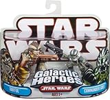 Star Wars Year 2008 Galactic Heroes Series 2 Inch Tall Mini Action Figure - TARFFUL with Long Rifle and COMMANDER GREE with Blaster Pistol