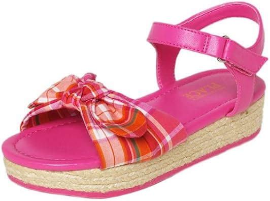 Amazon.com | The Children's Place Girls Cerise Plaid Sandal | Sandals