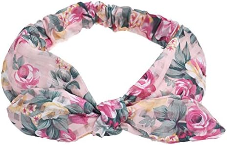 Women's headband, Bigban Girls 1PC Rose Flower RabbitCasual Fashion Beautiful Hair Band Headband (Pink)