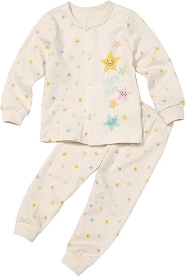 Amazon Co Jp あるこんたるこん オーガニック ベビー パジャマ ベビースター 70 80 長袖 前開き 綿100 男の子 女の子 6ヵ月 18ヵ月 春 秋 冬 70 服 ファッション小物