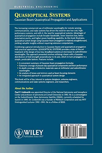 Quasioptical Systems: Gaussian Beam Quasioptical Propogation and Applications