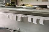 San Jamar CK6530A Anodized Aluminum Slide Check Rack 30" Length view 4