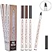 Microblading Eyebrow Pencil Tattoo Brow Ink Pen Waterproof Long Lasting Smudge-Proof Eyebrow Tattoo Pen with Micro-Fork Tip Eyes Makeup (Black)