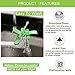 [2 Pack] Longzon Watermelon Windmill Cutter Slicer - Stainless Steel Windmill Watermelon Knife Tongs, Fruit Kitchen Gadget for Melon Cutter And Cantaloupe Scooper, Windmill Shape Tool for Fruit Salad