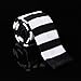 DAO3A01E Black White Stripes Leadership For Marriage Skinny Knit Neck Tie Woven Microfiber Classy Internet By Dan Smith