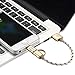 Miger 0.5Ft USB Link Duo Short 2 in 1 Sync and Charge Cable with micro USB Replacement Cord Compatible with iPhone, iPad /iPod and Samsung, Nexus, Nokia, Sony, HTC & more