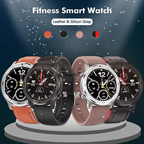 Smart Watch, Popglory Smartwatch HR, Touchscreen 1.3" Fitness Tracker
