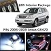 Classy Autos Lexus GX470 WHITE Interior LED Package (15 Pieces)