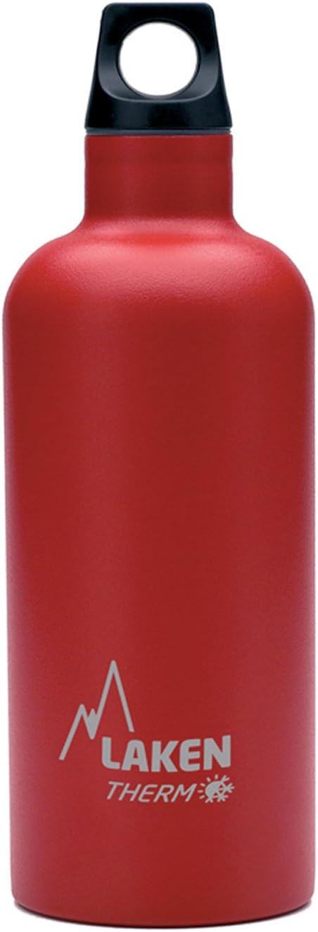 Laken Thermo Futura Vacuum Insulated Stainless Steel Water Bottle Narrow Mout, Red, 500 ml