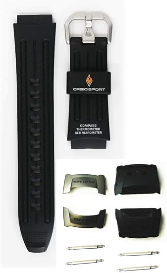 Amazon Co Jp Casio New Genuine Product For Prw 1000j Paw 1100 Prg 80j Prg 80 Pag 80 With Band Belt Connecting Parts Band Piece Front Ring Cover Spring Bars Wrist Watches