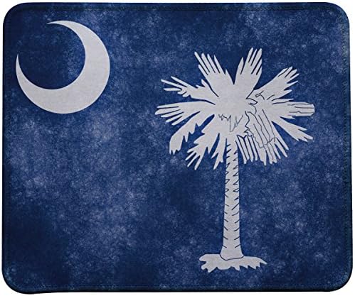 Retro Style USA State Flag Mouse Pads,South Carolina State Flag Mouse Pad by VIVIPOW (South Carolina State Flag)