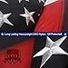 VSVO Thin Red Line American Firefighter Flag 3x5 ft with Embroidered Stars and Sewn Stripes with Grommets Black Red and White US Flag