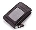 Drhob 1pcs black New Fashion Men's/Women's Mini Leather Wallet ID Credit Cards Holder Purse