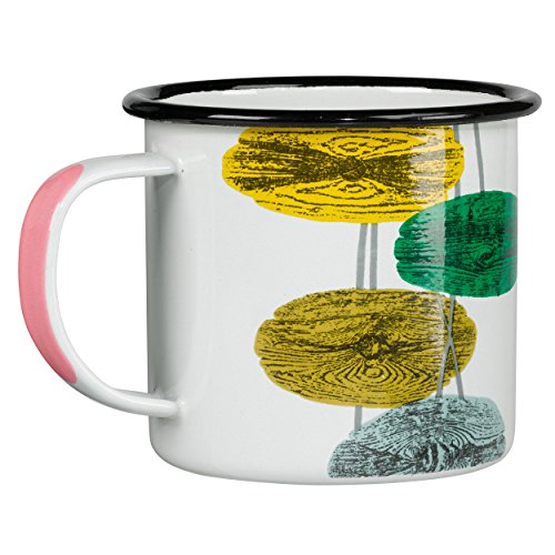 V & A Vintage Mug, Enamel, Pavanne Print