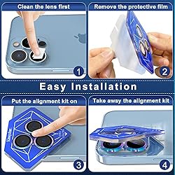 KINGXBAR 3PCS Sapphire Camera Lens Protector for