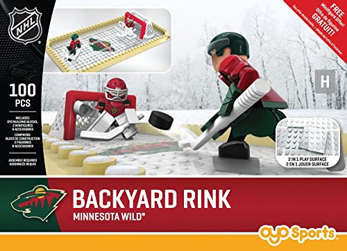 NHL Minnesota Wild Backyard Rink Set, Small, Black