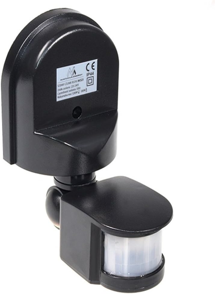Maclean Security Light MCE25 PIR Motion Sensor Long Range 180° 12m IP44