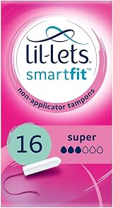 Lil-Lets Non-Applicator SmartFit Tampons 16 Count Medium to Heavy Flow
