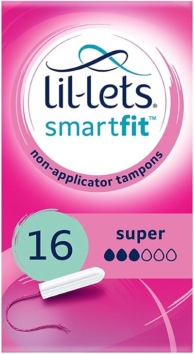 Lil-Lets Non-Applicator SmartFit Tampons 16 Count Medium to Heavy Flow