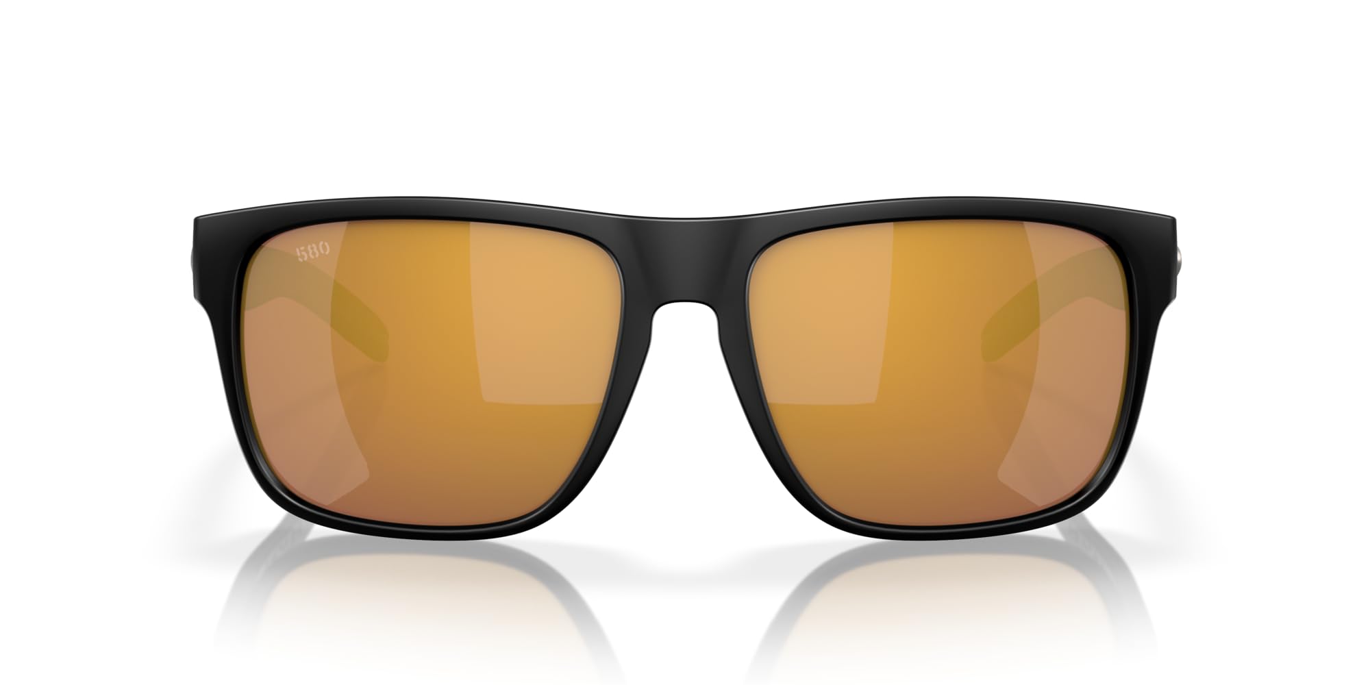 Costa Del Mar Spearo XL Fishing and Watersports Sunglasses, Matte Black/Gold Mirrored 580G, 59 mm Image