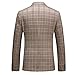 Mens 3-Piece Suit Plaid Modern Fit Single Breasted Smart Formal Wedding Suits
