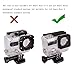 Andoer 2 in 1 Skeleton Backdoors with Fixed Pin Block Waterproof Case Backdoor + Perforated Backdoor Case Cover for GoPro Hero3+/4 and for New Hero3 Waterproof Camera Housing