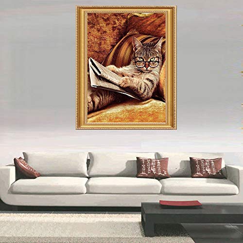 BeautyShe DIY 5D Diamond Painting by Number Kit for Adult, Full Drill Diamond Embroidery Dotz Kit Home Wall Decor-11.8 x 15 inch