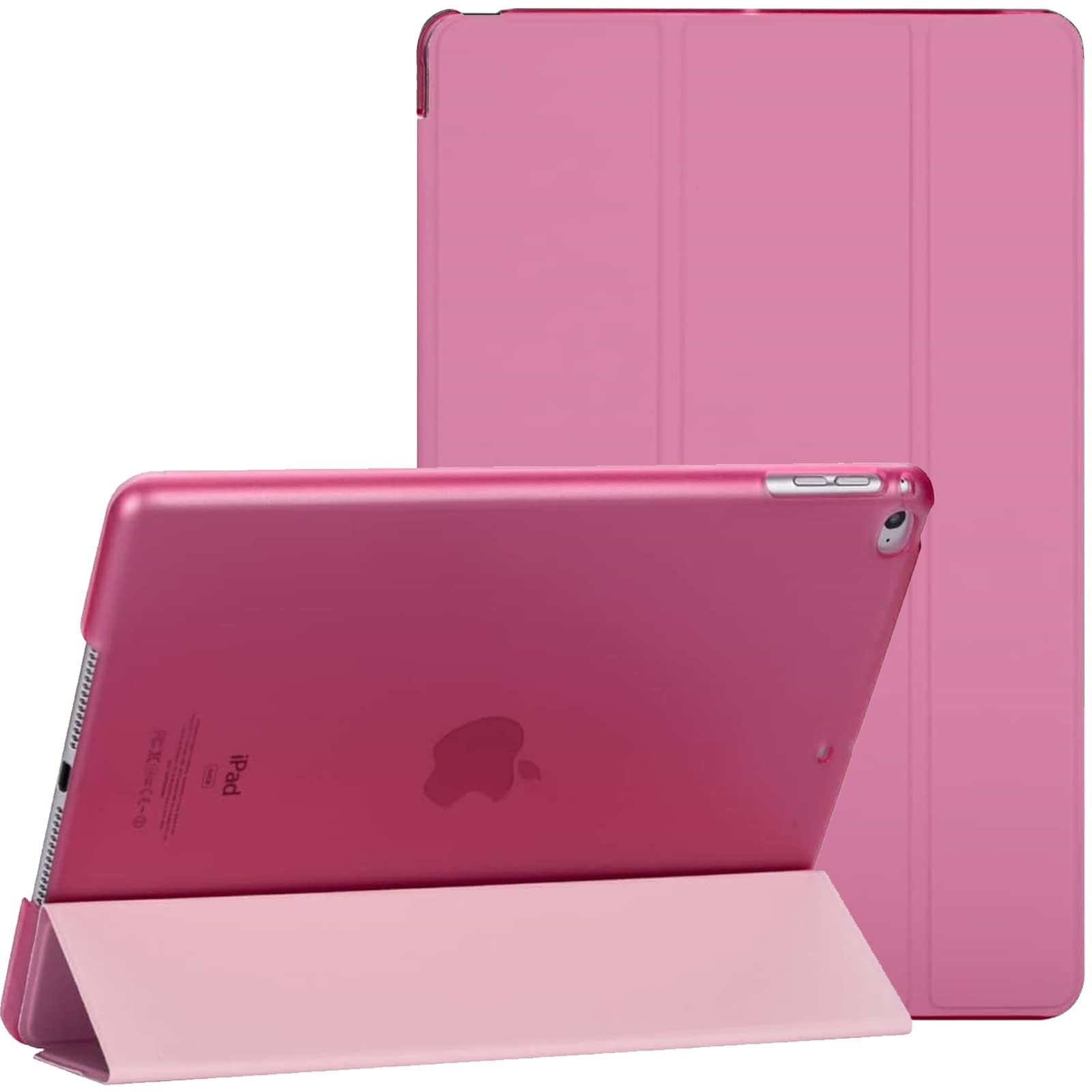 For Apple iPad Mini 1/2/3 Smart Magnetic Stand Case with Automatic Wake/Sleep (Pink)