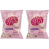 BUBS Swedish Candy Sour Strawberry Vanilla Diamond Foam Gummies | 2 Pack (5.5 oz Bags) Soft Chewy Vegan Candy