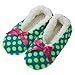 4pk Women's Warm & Cozy Feet Fuzzy Slippers Non-Slip Lined Socks Booties Indoor, M/L (7-9), Multicolor