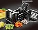 Tiger Chef French Fry Cutter and Easy Vegetable Dicer Chopper With 2 Interchangeable Blades – Also Great for Onions, Carrots, Cucumbers and more – Comes with a Cleaning Brush