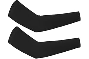 JUSDIQIR UV Sun Protection Cooling Arm Sleeves, Outdoor Sports Ice Silk Sun Compression Arm Sleeve for Men Women Teenager